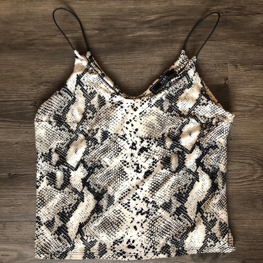 Snake print tank